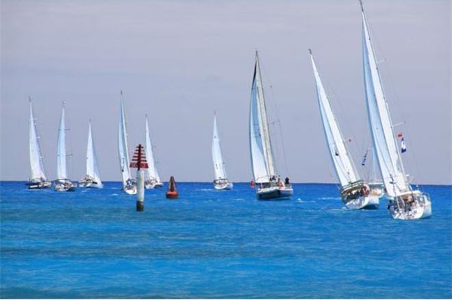 ARC Europe leaving Bermuda last week ©  SW